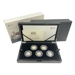 The Royal Mint United Kingdom 2019 'Celebrating 50 Years of the 50p' silver proof piedfort coin set, cased with certificate