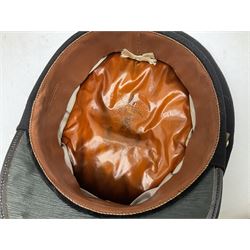 Officer's pattern peaked cap of the Green Howards, by Herbert Johnson, New Bond Street, London, in original box