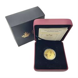 Royal Canadian mint 2014 'Royal Generations' two-hundred dollars fine gold coin, weight 31.16 grams, cased with certificate