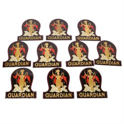 Group of ten Guardian Assurance Company fire insurance marks, H23cm