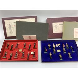 Britains - three limited edition sets of soldiers comprising The Parachute Regiment No.2425/6000, The Royal Scots Dragoon Guards No.4985/7000 and The Blues and Royals of the Household Cavalry Regiment No.936/5000; all boxed (3)