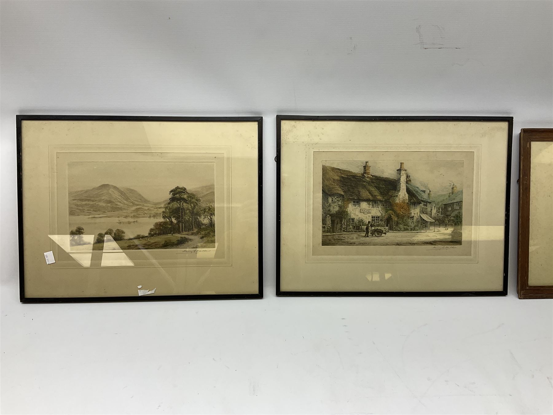 Henry Walker (British 18761932) Village and Countryside Scene