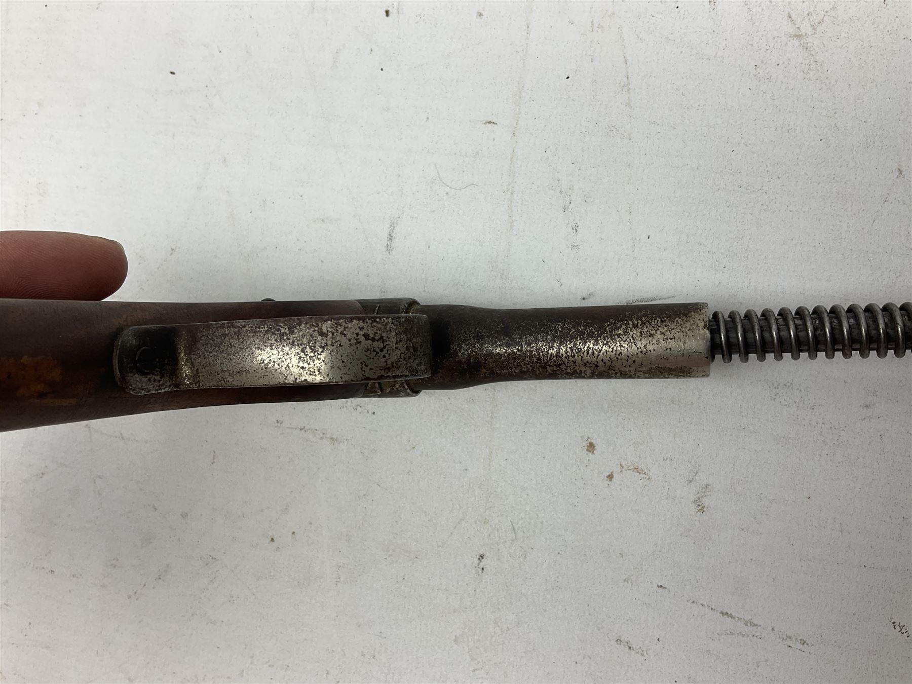 GAT .177 plunge action air pistol the butt impressed 'Reg.Us.Pat. Made in Japan' L22cm