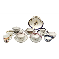 Collection of 18th century and 19th century porcelain, to including examples by Newhall and Worcester, (15) 