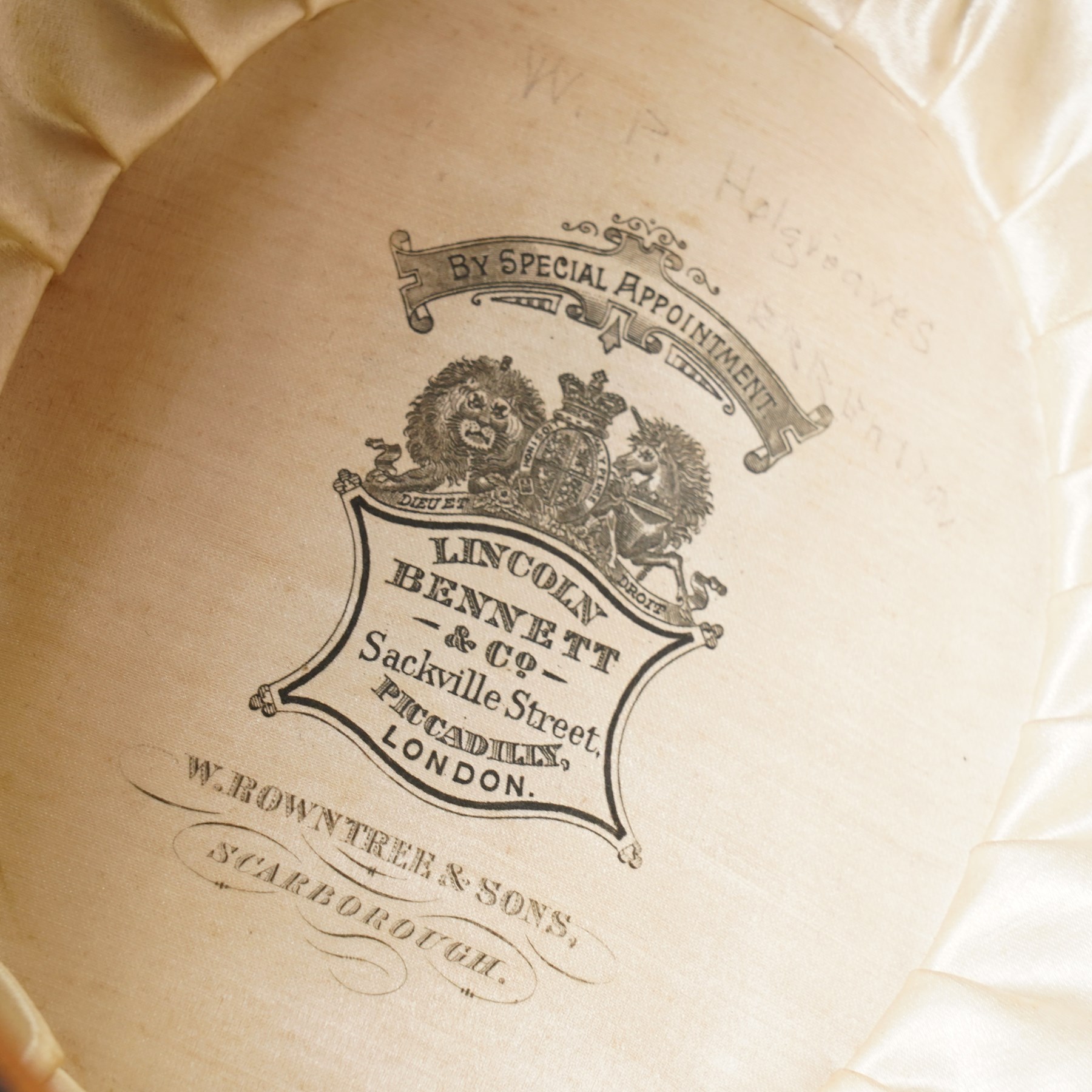 Three bowler hats and two cases, by Tress & Co, Lincoln Bennett & Co, and Christys' (3)