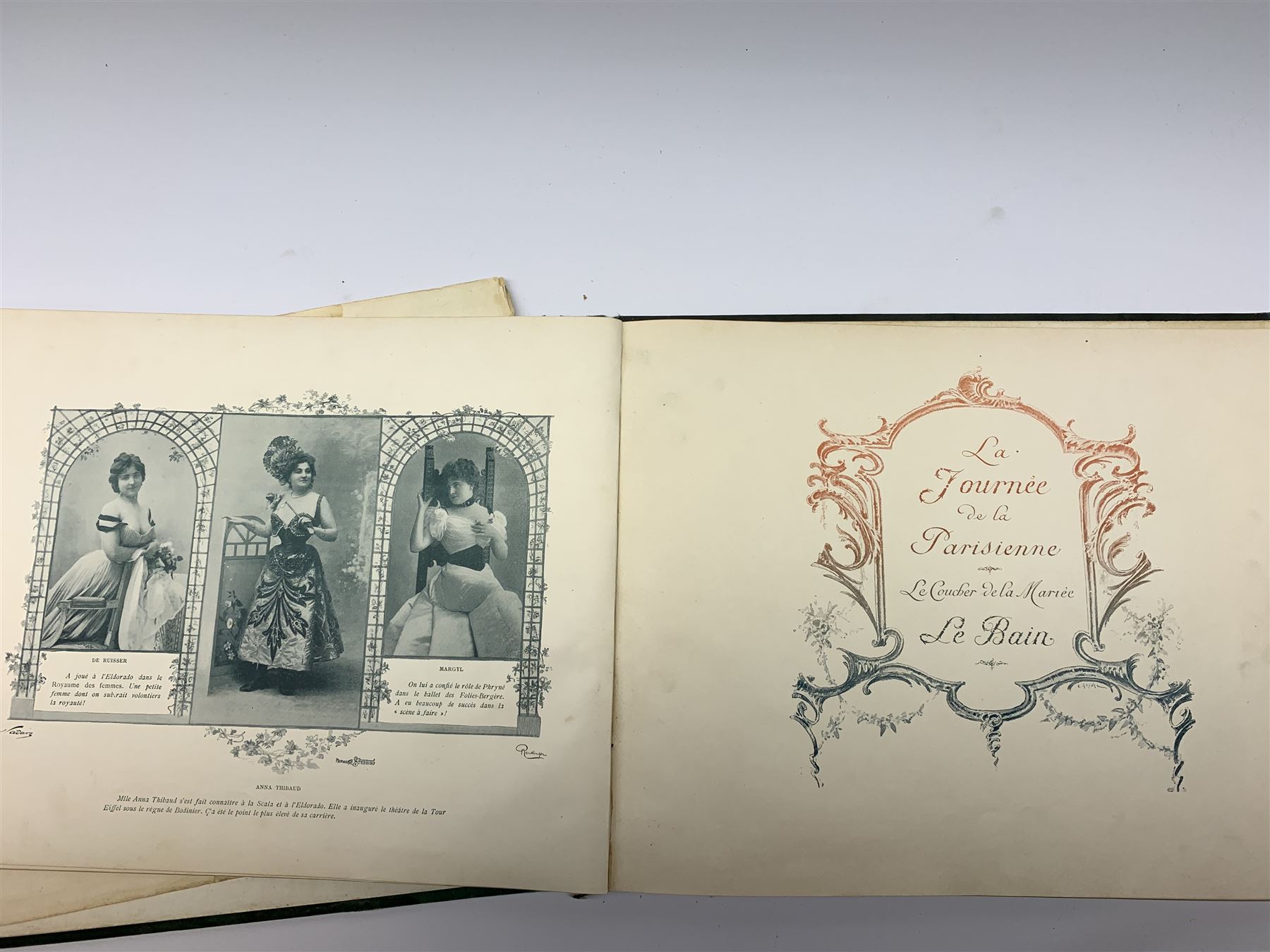 Le Panorama Paris s'amuse. Nd late 19th/early 20th century. Series of photographic illustrations by Reutlinger etc; and Badawy Alexander: A History of Egyptian Architecture. 1954. (2)