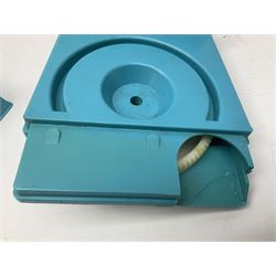 Ideal Derry Daring and Her Trick Cycle, with clothed figure on trick cycle and winder; in original illustrated box dated 1975