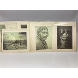 After Edward Sheriff Curtis (American 1868-1952): Native American Travels, collection ten photogravures 29cm x 40cm (10) (unframed)