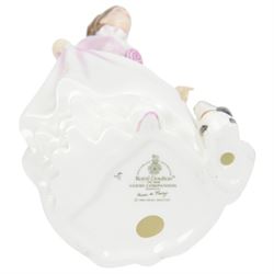 Seventeen Coalport figurines, including eleven bisque Age of Elegance examples and five miniature examples, together with a Royal Doulton figurine HN3608 Good Companion, one boxed 