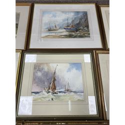 Collection of 19th century and later watercolours, artists including D Hayward, George Barnard, Andrew D Barlow, E Cleave Smith, TS Robins, RW Fraser, etc