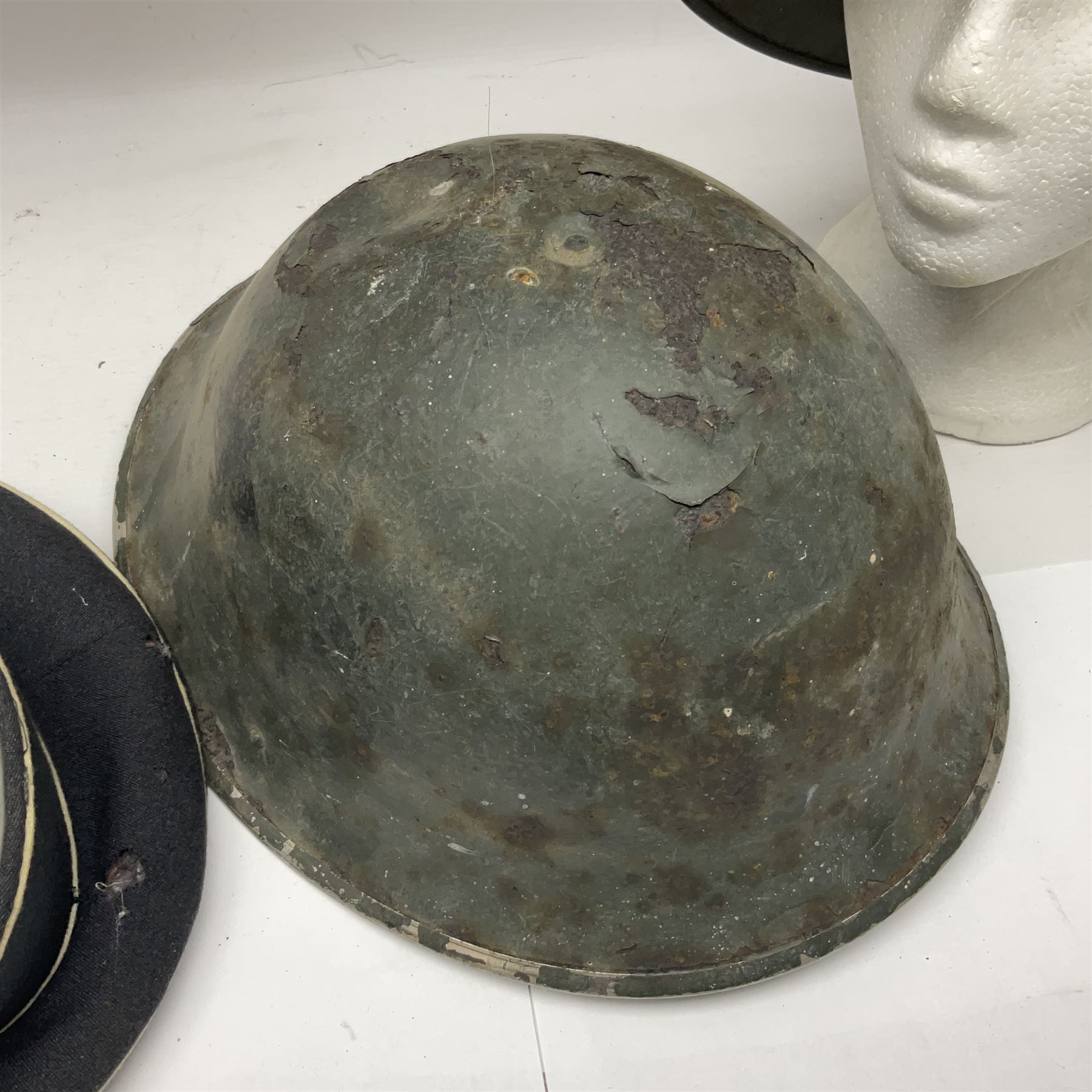 Two air force jackets, together with two helmets and Bamberger Mutzen Industrie German military hat and two others 