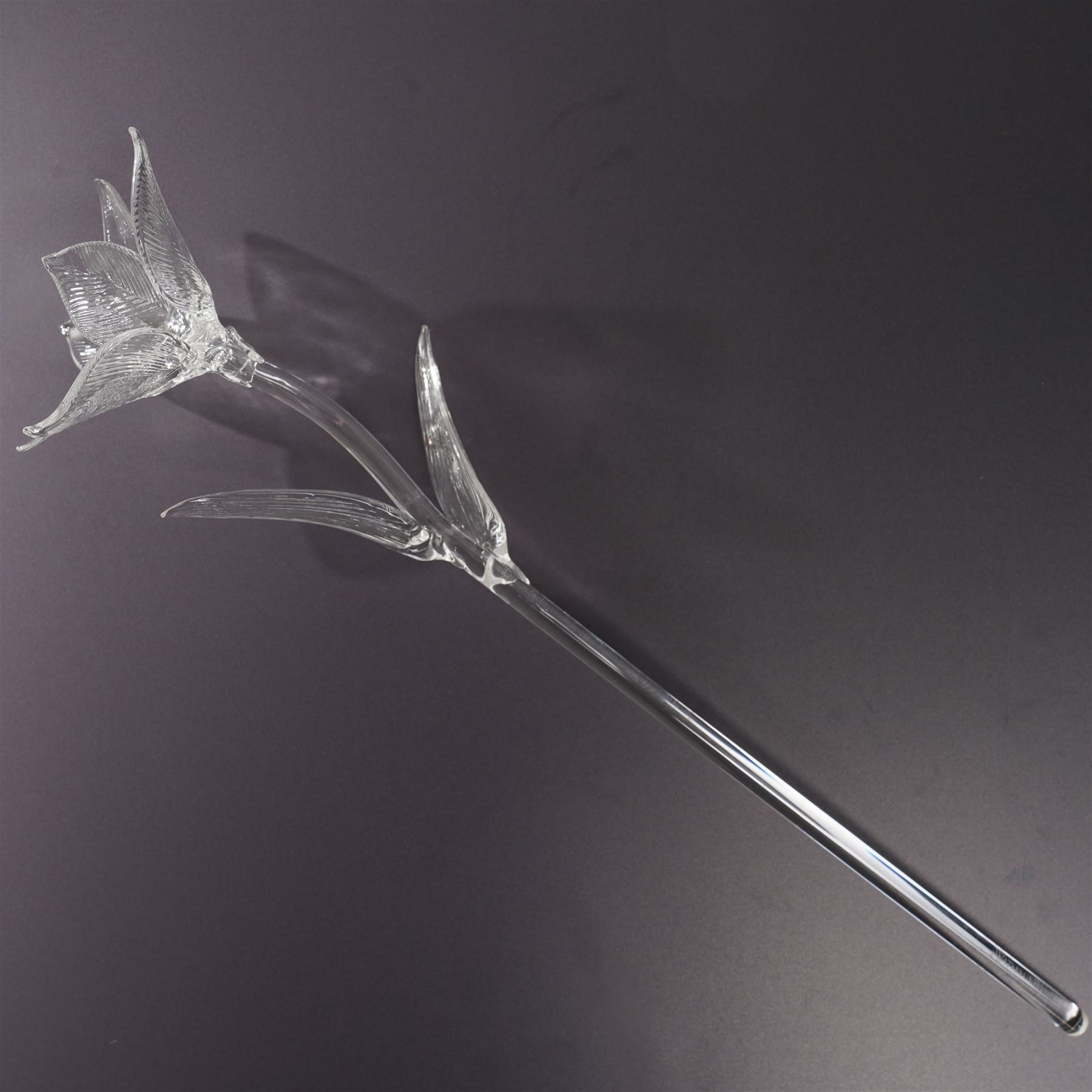 Set of six Waterford Crystal flowers, to include Fleurology Sunflower, Tulip, Lily, Rose, and others not Fleurology comprising Orchid and Calla Lily, in original boxes