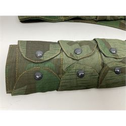 WW2 German Luftwaffe Parachutist's camo bandolier; stamped 0/0510/0052 1943