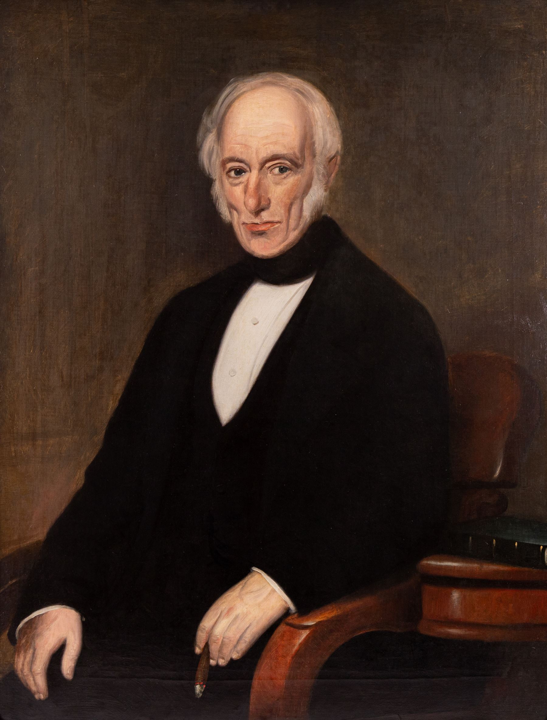 English School (19th Century): Portrait of an Elderly Gentleman, oil on canvas in gilt frame unsigned 90cm x 70cm