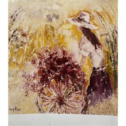 Henry Roland (Belgian 1919-2000): Three mixed media still life studies variously signed, titled and dated together with a signed Sketch of a Lady upon a beermat; a posthumous album of prints with other Roland ephemera max 24cm x 32cm (5)