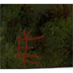 Edgar Longstaffe (British 1852-1933): Highland Cattle and Sheep in Mountain Landscapes, pair watercolours and gouache signed with monograms 23.5cm x 37cm (2)