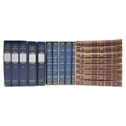 Folio Society - eighteen volumes including The History of the Decline and Fall of the Roman Empire, eight volumes, The History of England, five volumes etc, all with slip covers 