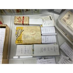 Quantity of mostly cigarette cards, housed in ring binder albums and loose, by Ardath, W.D. & H.O. Wills, John Player & Sons, The American Tobacco Co etc, including famous film stars, cinema stars, wild birds, poultry, dogs etc and various books or catalogues relating to cigarette card collecting, in one box