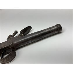 Late 18th/early 19th century 54-bore flintlock pistol by T. Archer with 6.5cm(2.5