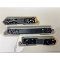 Graham Farish 'N' gauge -No.8125 HST Inter-City 125 set BR Blue Livery; No.8205 Inter-City Class 20 Diesel locomotive No.20142; both boxed; 0-6-0 Diesel Shunter No.D4019; and Bachmann open goods wagon; both unboxed (4)