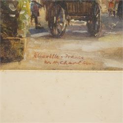 William Henry Charlton (British 1846-1918): 'Abbeville France', watercolour signed and titled 56cm x 44cm