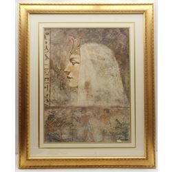 After John David Parrish (USA 1956-): 'Ramses' and 'Cleopatra', pair colour prints 59cm x 44cm