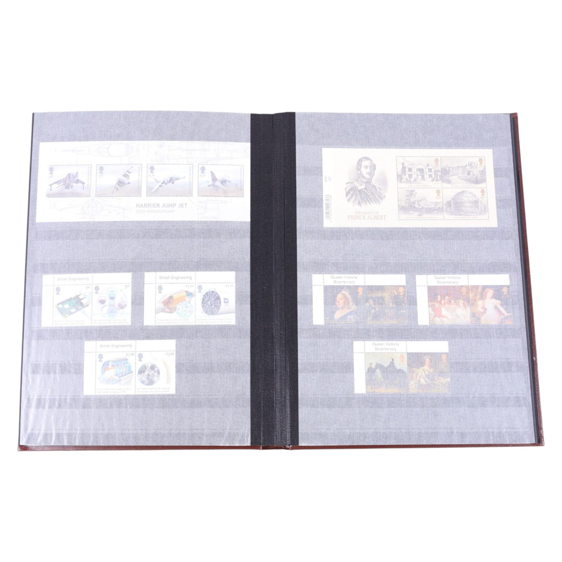 Queen Elizabeth II mint decimal stamps in one folder, face value of usable postage approximately 800 GBP