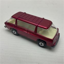 Matchbox 1-75 Series 'Superfast' ex-shop stock - eight models comprising 9e AMX Javelin, 13e Baja Buggy, 14d Iso Grifo, 19e Road Dragster, 22d Freeman Intercity Commuter, 23e Volkswagen Camper, 27e Lamborghini Countach and 29d Racing Mini; all boxed (8)