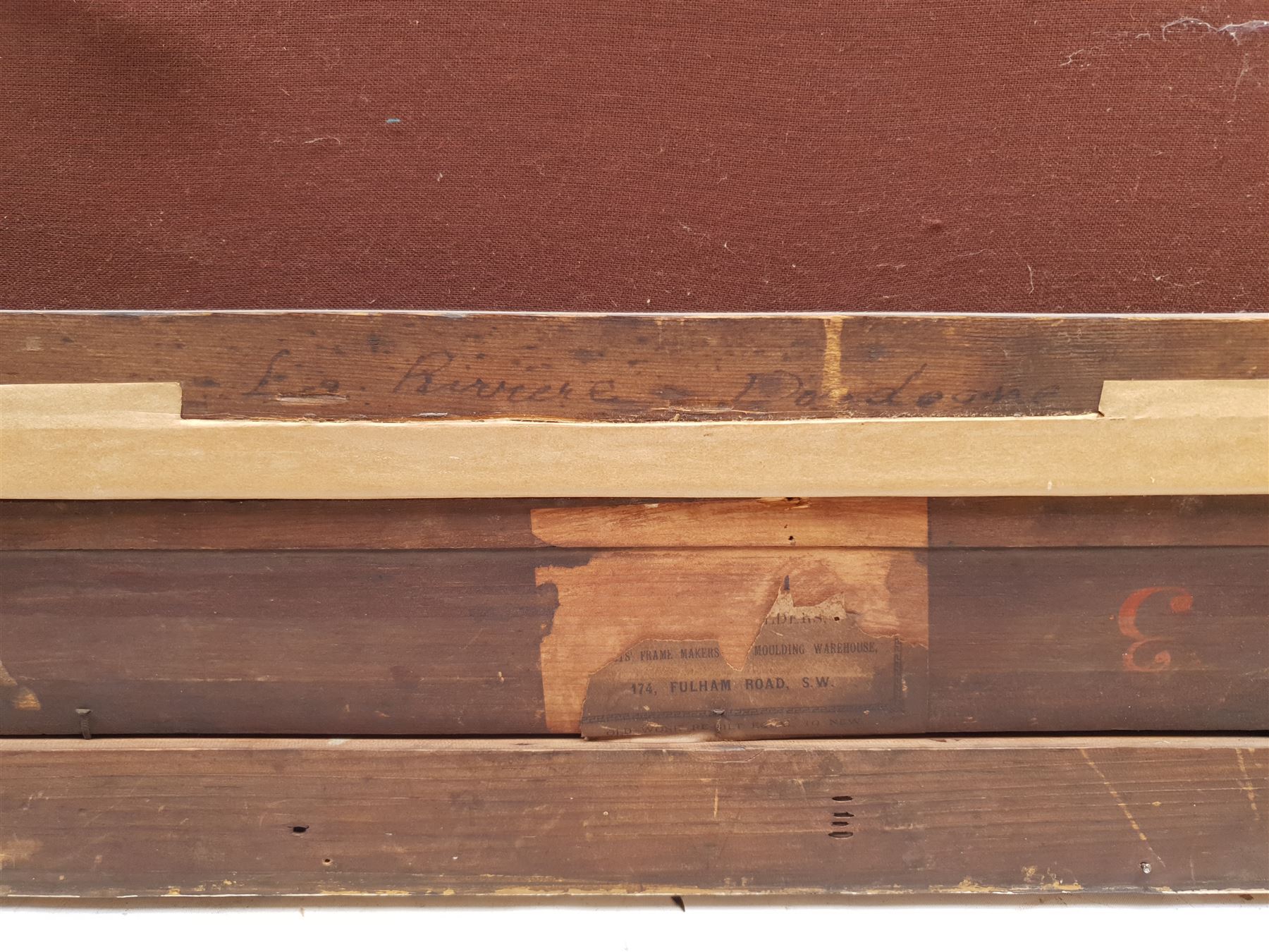 Frederick Marriott (British 1860-1941): 'La Riviere Dordogne' - Cattle Watering, oil on canvas signed, titled on stretcher verso 35cm x 49cm