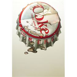 After Michael English (British 1941-2009): Coke Bottle Top Trademark, colour pop-art poste...