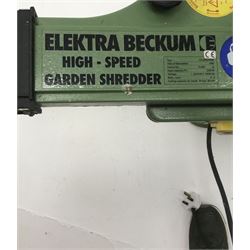 Elektra Beckum TH2500WNB garden chipper - spares or repairs - THIS LOT IS TO BE COLLECTED BY APPOINTMENT FROM DUGGLEBY STORAGE, GREAT HILL, EASTFIELD, SCARBOROUGH, YO11 3TX