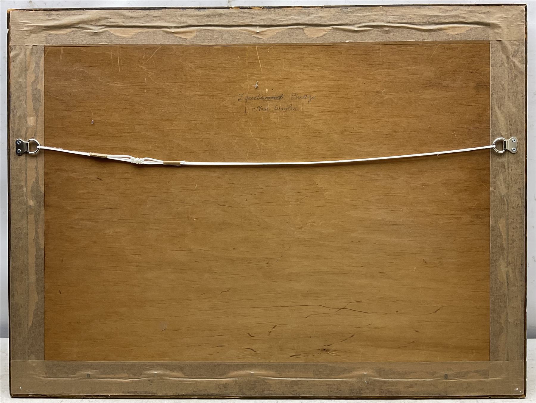 John Rock Jones (British c1836-c1898): 'Weetwood Bridge near Wooler', watercolour signed and dated 1985, titled verso 37cm x 56cm