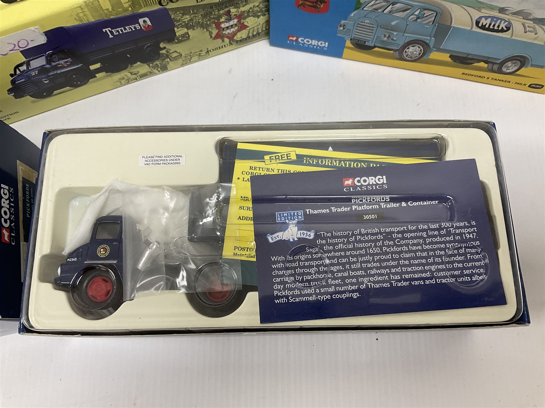 Corgi Classics - twenty one models to include 97106 The Fred Bobby Bedford OB Coach; 97108 The Granville Tours Bedford OB Coach; five Bedford type OB Coaches comprising 94912, D94927, C9494, D94914, 97100; further models 97319, 97372, 97370, 97317, 98456, 97368, 98164, 19702, 30501, 12501, 23101, 20202, C827 and D94924; all boxed (21) 