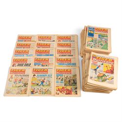 Collection of 1960s Tiger and Hurricane comics, comprising twenty-one 1965 issues, thirty-...
