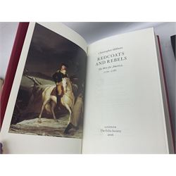 Folio Society; eighteen volumes, to include The Cathedrals of England, Redcoats and Rebels, The Gunpowder Plot, Civilisation, Benjamin Franklin 