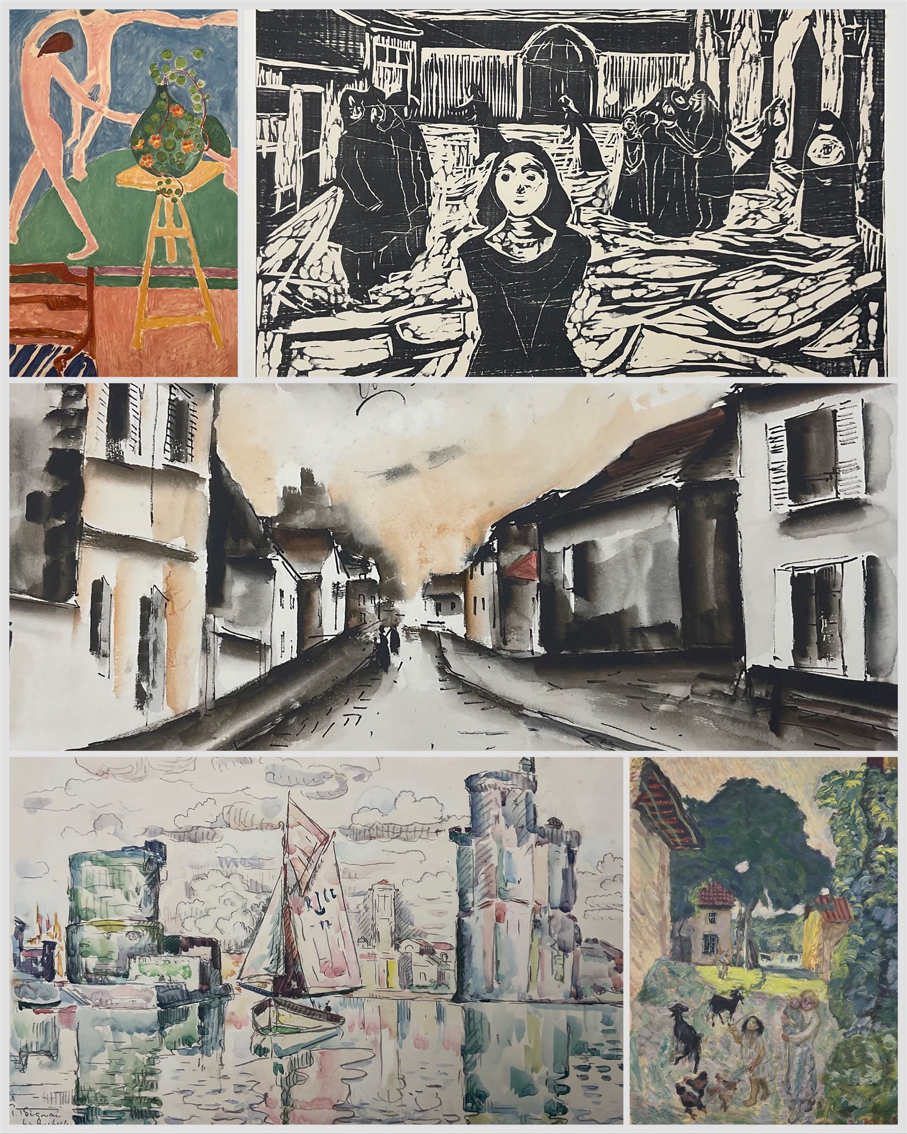 Scofield Thayer (American 1889-1982): 'Living Art' (Twenty Facsimile Reproductions after Paintings, Drawings and Engravings and ten photographs after sculptures by Contemporary Artists), limited edition portfolio of 400 printed at Ganymed Press, Berlin, 1923 
Notes: Scofield was an American Poet and Publisher and editor in chief of the Dial magazine. Living Art contains reproductions of what Thayer believed was the best in the art of the period, containing lithographs of works from his own collection by  Pablo Picasso, Henri Matisse, Gaston Lachaise, Marc Chagall and Edvard Munch. All the works within the folio were owned by Thayer and bequeathed to the MET museum. 