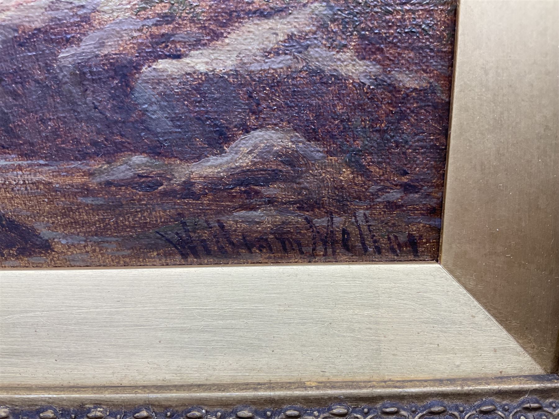 William Mellor (British 1851-1931): 'On the Llugwy - North Wales', oil on canvas signed, titled verso 19cm x 29cm