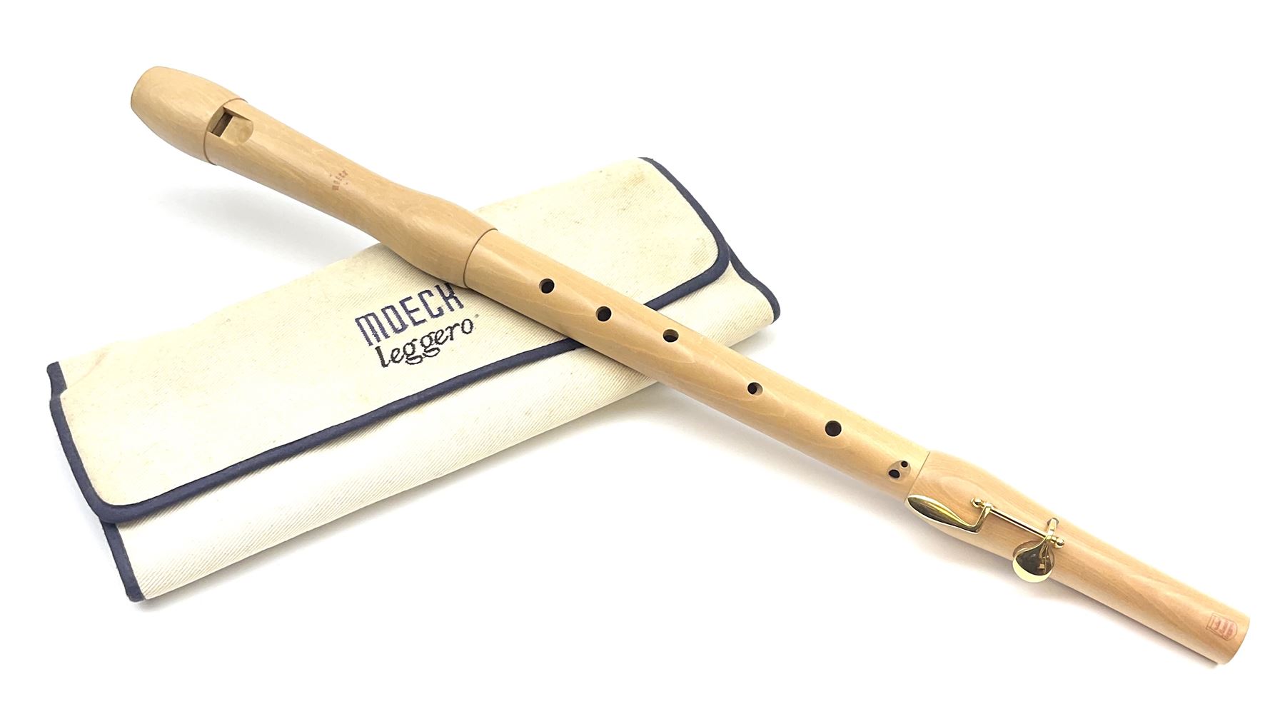 Moeck Flauto Leggero Barock Tenor 242L three-piece maple recorder, in carrying pouch