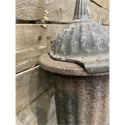 19th century cast iron water pump, lion crest with registration mark