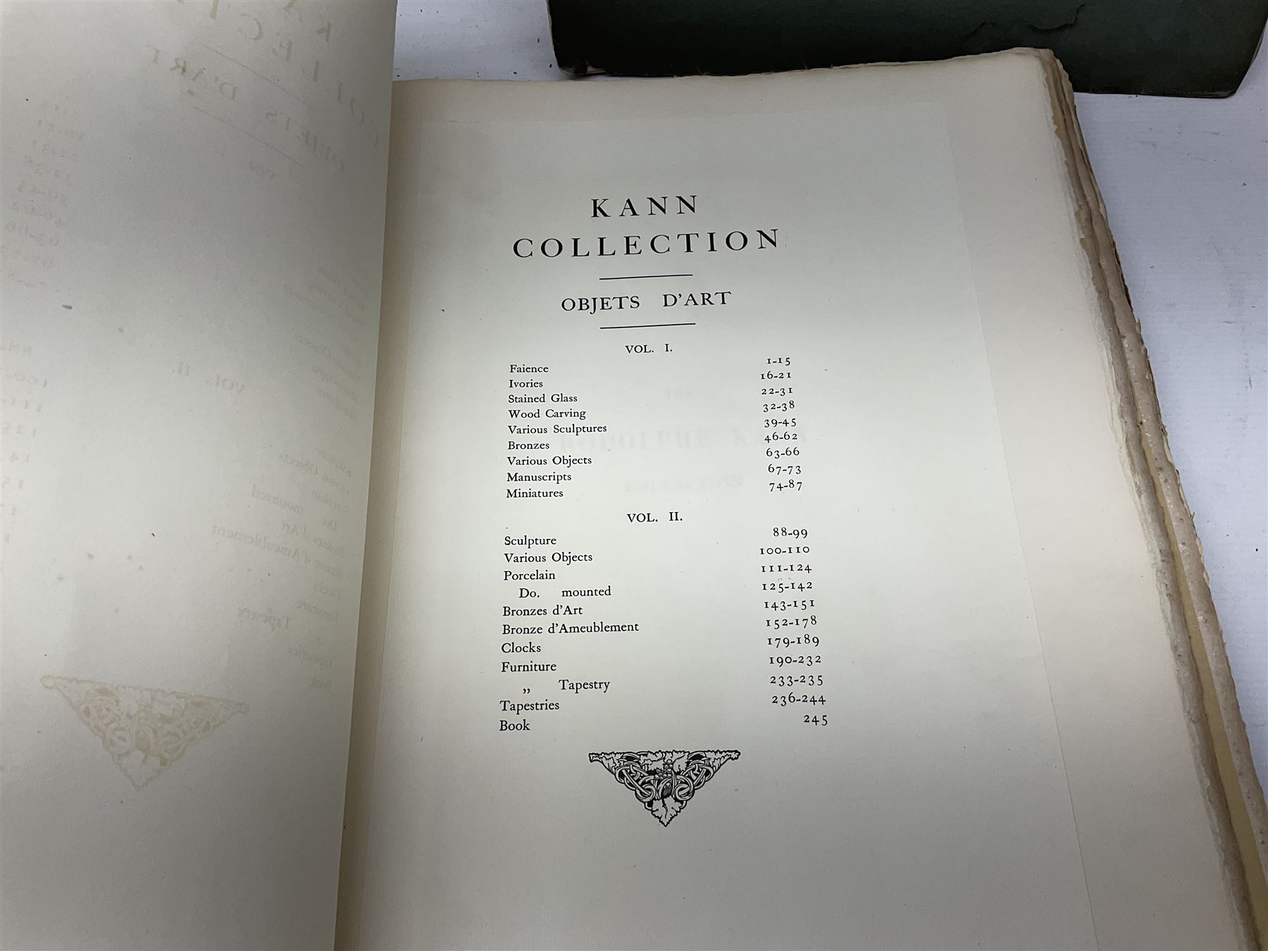 The R. Kann Collection, Objects D/Arts Vol I, Middle Age and Renaissance, and Vol II XVIIIth Century, together with The R. Kann Collection, Pictures, Vol I & Vol II, Paris, Charles Sedelmeyer 1907, photogravure plates