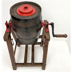 R A Lister & Co LTD revolving metal and  wooden butter churn 