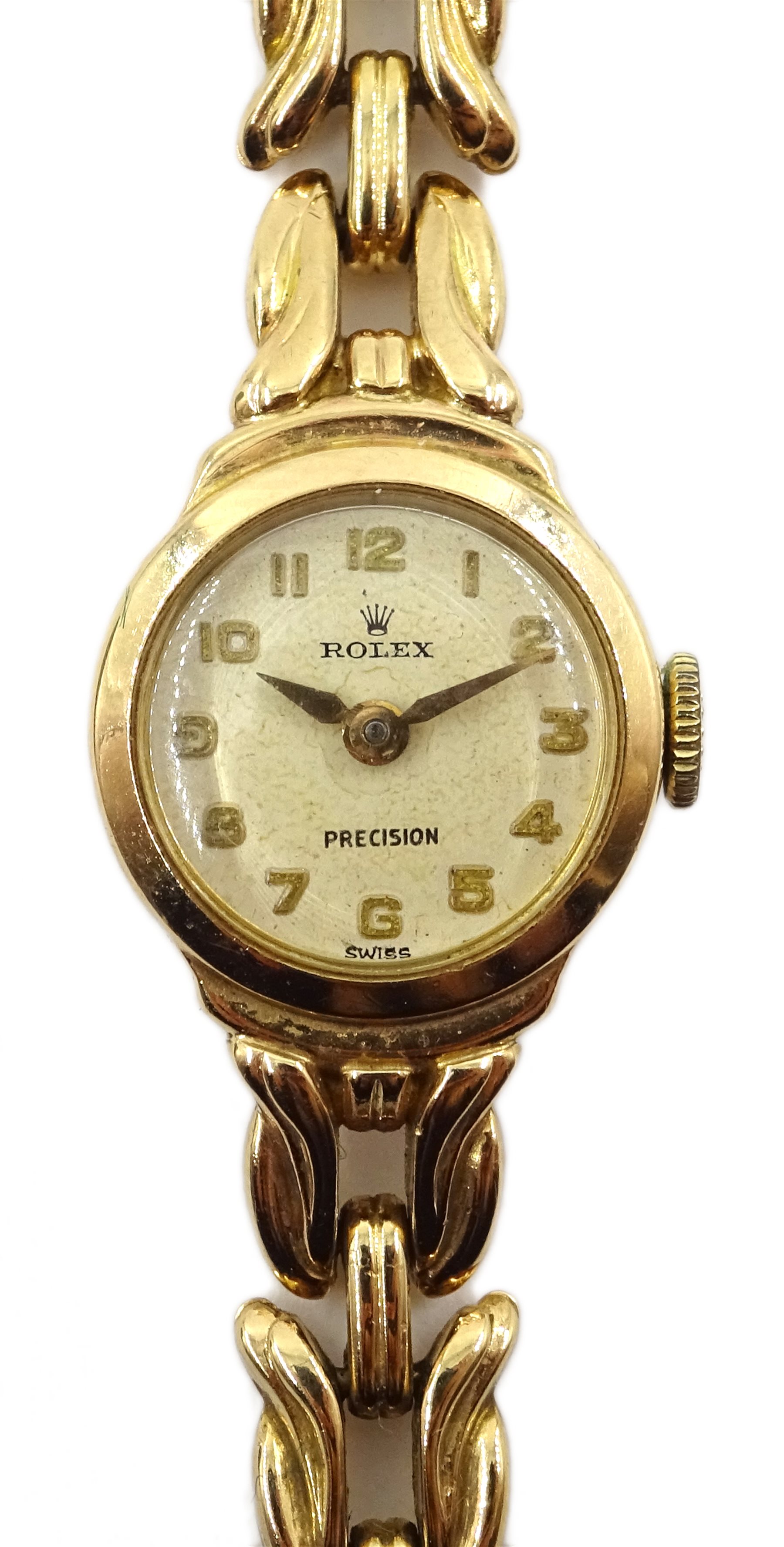 rolex precision 9ct gold