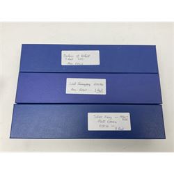 Hornby Dublo - 3-rail - EDL2 Duchess Class 4-6-2 locomotive 'Duchess of Atholl' No.6231 in LMS maroon; Class A4 4-6-2 locomotive 'Silver King' No.60016 in BR green with associated tender; and re-named Class A4 4-6-2 locomotive 'Lord Faringdon' No.60034 in matt green and BR gloss green tender; each in modern collector's plain blue box (3)