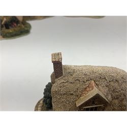 Twelve Lilliput Lanes, including the full Helen Allingham Collection, Chalfont St  Giles, Midhurst, Great Wishford and Witley and from the Blaise Hamlet Classics Collection, Circular Cottage, Dial Cottage, Double Cottage etc, all with original boxes 