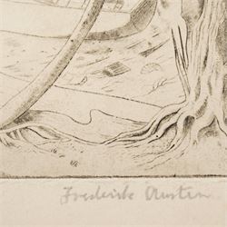 Frederick George Austin (British 1902-1990): The Boatyard, drypoint etching signed pencil 14cm x 16cm (unframed)
Provenance: direct from the granddaughter of the artist