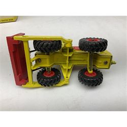 Dinky - Captain Scarlet and the Mysterons Maximum Security Vehicle with crate No.105; Airport Fire Tender with Flashing Light; and Michigan 180-III Tractor Dozer No.976; all boxed (3)