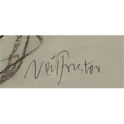 Neil Forster (British 1942-2016): Dog Portrait, pastel signed 35cm x 25cm