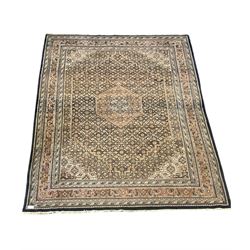 Persian Bidjar hand knotted carpet, beige and red ground