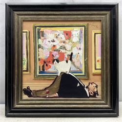 Joseph Hargan (Scottish 1952-): Grounded,  limited edition giclée print with hand embellishment on board signed and numbered 4/195, certificate of authenticity verso 39cm x 39cm 