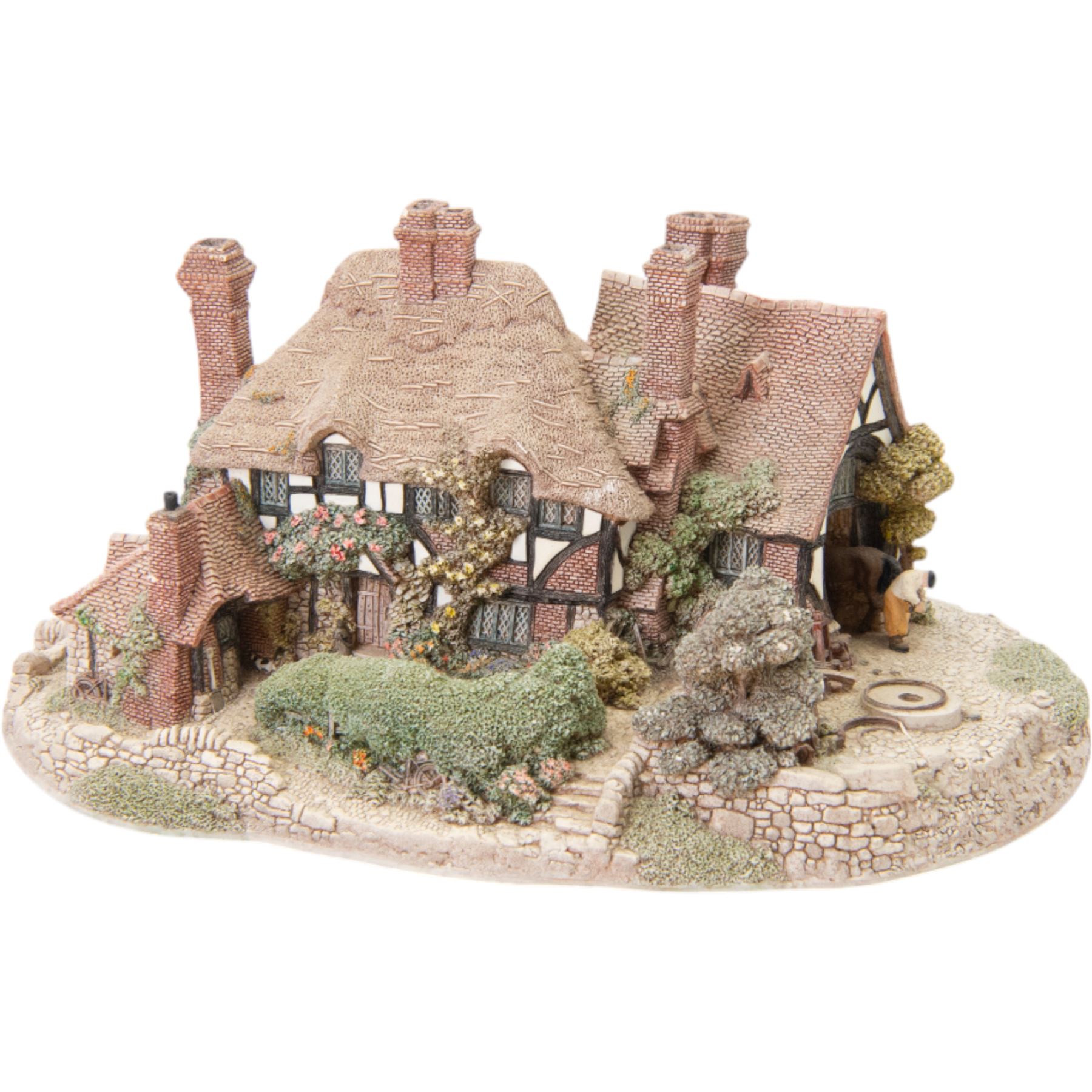 Four Lilliput Lane models, comprising Oakwood Smithy, We Plough the Fields and Scatter, Bluebell Farm and Highghyll Farm